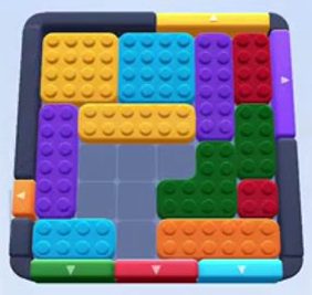 Color Block Jam Level 12 / 14: Screenshot des Spielfelds