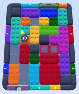 Color Block Jam nivel 234 / 622 / 678 / 1072: captura del tablero