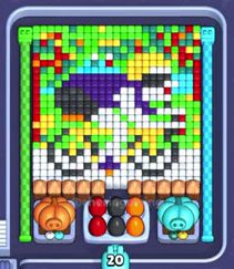 Pixel Flow fase 1297: print do tabuleiro