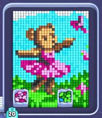 Pixel Flow level 1367: screenshot of the board