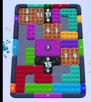 Color Block Jam 레벨 1421 / 1424: 보드 스크린샷