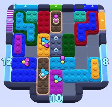 Color Block Jam bölümü: tahtanın ekran görüntüsü