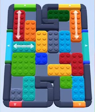 Color Block Jam уровень 448 / 842: скриншот поля
