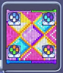 Pixel Flow level 746: screenshot of the board