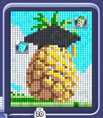 Pixel Flow level 1416: screenshot of the board