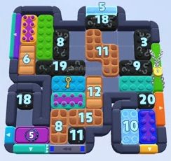 Color Block Jam level 1572 / 2483: screenshot of the board
