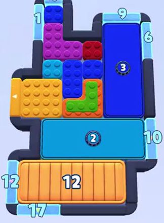 Color Block Jam level 1694 / 2626: screenshot of the board