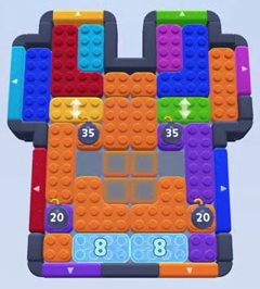 Color Block Jam 216. bölüm: tahtanın ekran görüntüsü