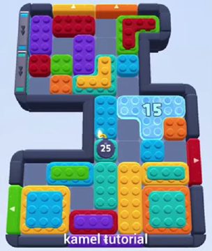 Color Block Jam level 382: screenshot of the board