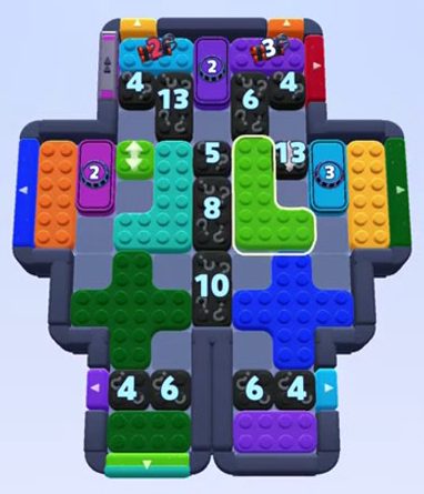 Color Block Jam 레벨 1430 / 1432 / 1440 / 2349: 보드 스크린샷
