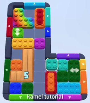 Color Block Jam Level 279: Screenshot des Spielfelds