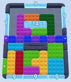 Color Block Jam Level: Screenshot des Spielfelds