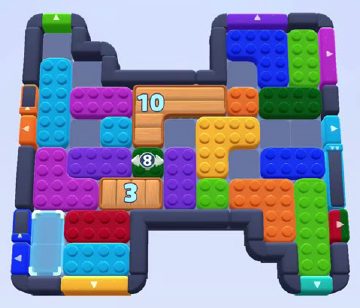 Color Block Jam ステージ 1532 / 1535 / 1538 / 1539 / 1545：盤面のスクリーンショット