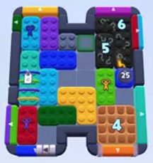 Color Block Jam Level 1217 / 1215: Screenshot des Spielfelds