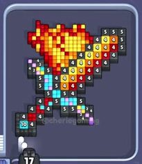 Pixel Flow Level 31: Screenshot des Spielfelds