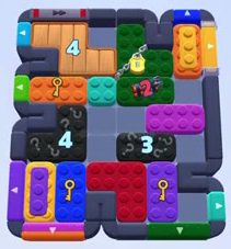 Color Block Jam Level 1237 / 1232 / 1239: Screenshot des Spielfelds