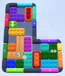Color Block Jam level 448 / 667: screenshot of the board