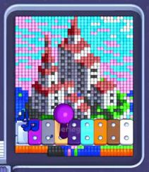 Pixel Flow level 1513: screenshot of the board