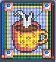 Pixel Flow Level 674: Screenshot des Spielfelds
