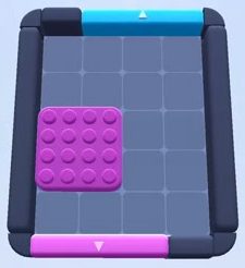 Color Block Jam level 1: screenshot of the board