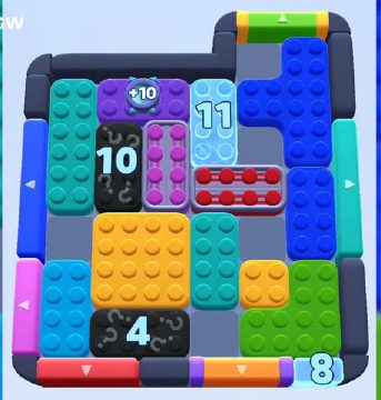 Color Block Jam fase 989 / 986 / 1894: print do tabuleiro