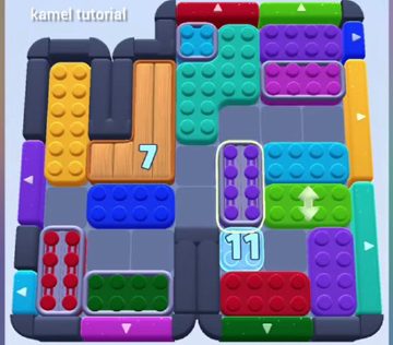 Color Block Jam level 843 / 1747: screenshot of the board