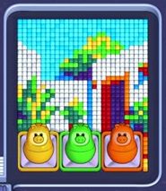 Pixel Flow уровень 1998: скриншот поля