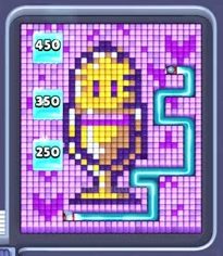 Pixel Flow Level 657: Screenshot des Spielfelds