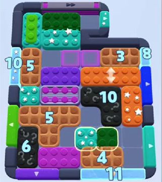Color Block Jam 레벨 1241 / 1236 / 1237: 보드 스크린샷