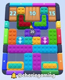 Color Block Jam Level 430: Screenshot des Spielfelds