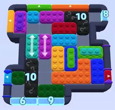 Color Block Jam 레벨 1237 / 1240: 보드 스크린샷