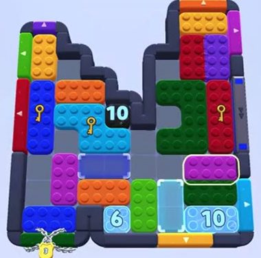 Color Block Jam level 1460 / 1463: screenshot of the board