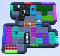 Уровень Color Block Jam: скриншот поля