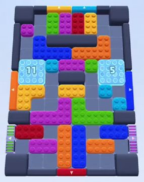 Color Block Jam nivel 248 / 636 / 1086: captura del tablero