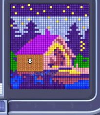 Pixel Flow level 757: screenshot of the board