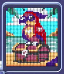 Pixel Flow level 1352: screenshot of the board