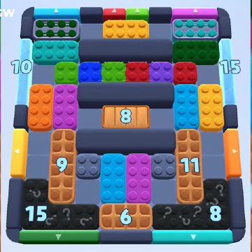 Color Block Jam Level 1010 / 1011 / 1919: Screenshot des Spielfelds