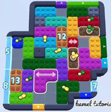 Color Block Jam level 1647 / 1681 / 2671: screenshot of the board
