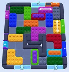 Color Block Jam Level: Screenshot des Spielfelds