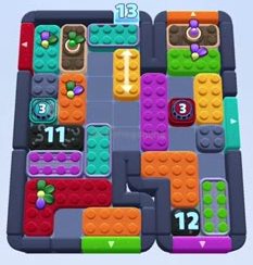 Color Block Jam Level 1648 / 2559: Screenshot des Spielfelds