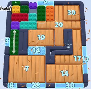 Color Block Jam Level 1615 / 1619 / 1674 / 2606: Screenshot des Spielfelds