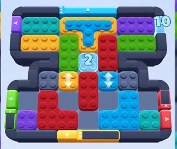 Color Block Jam ステージ 628 / 1550：盤面のスクリーンショット