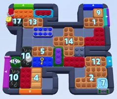 Color Block Jam level 1618 / 2529: screenshot of the board