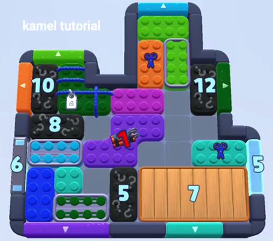 Color Block Jam Level 1579: Screenshot des Spielfelds