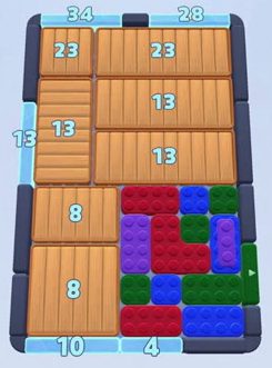 Уровень Color Block Jam: скриншот поля