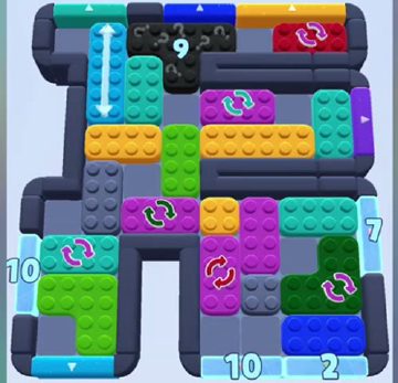 Color Block Jam 레벨 1274 / 1265 / 1268: 보드 스크린샷