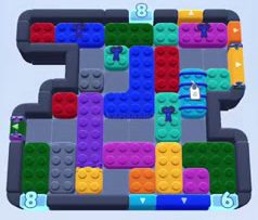 Уровень Color Block Jam: скриншот поля