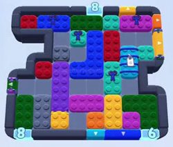 Уровень Color Block Jam: скриншот поля