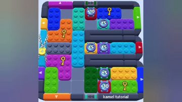 Color Block Jam nivel 1263: captura del tablero