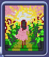 Pixel Flow level 1376: screenshot of the board